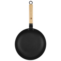 Patelnia żeliwna z drewnianą rączką LUDMIŁA 24cm