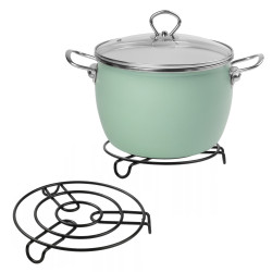 Podkładka podstawka pod garnki 18cm OCHRONNA POD GARNEK PATELNIE STALOWA OKRĄGŁA