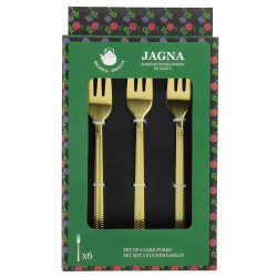 Komplet sztućców sztućce JAGNA 36-elementowy złoty