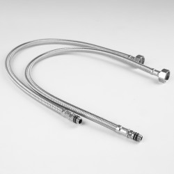 Bateria kuchenna elastyczna giętka CZARNA CHROM KRAN WYLEWKA ZLEWOZMYWAK SILESIA EMALIA - 4