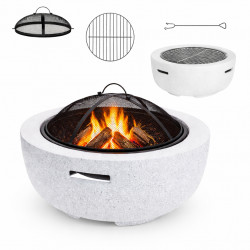 Palenisko ogrodowe 60 cm POKRYWA RUSZT GRILL - grill ogrodowy na taras, do ogrodu i na ognisko