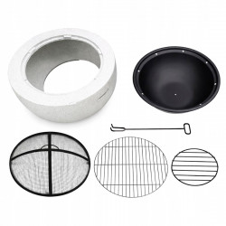 Palenisko ogrodowe 60 cm POKRYWA RUSZT GRILL - grill ogrodowy na taras, do ogrodu i na ognisko