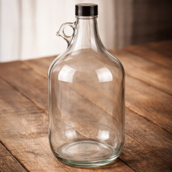 Balon gąsior dama szklana 5L BUTLA WINIARSKA WINO NALEWKI Z UCHEM I KORKIEM