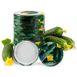 10x WIECZKO ZAKRĘTKI DO SŁOIKÓW FI 82 WIECZKA 6 ZACZEPÓW NAKRĘTKI OGÓRKI