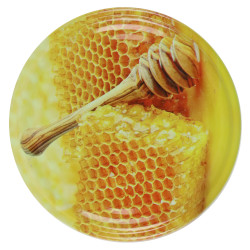 10x WIECZKO ZAKRĘTKI DO SŁOIKÓW FI 66 WIECZKA 4 ZACZEPY NAKRĘTKI MIÓD