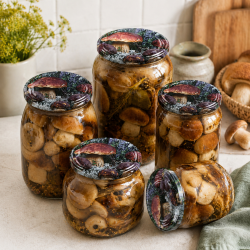 10x WIECZKO ZAKRĘTKI DO SŁOIKÓW FI 66 WIECZKA 6 ZACZEPÓW NAKRĘTKI GRZYBKI