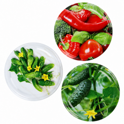 10x WIECZKO ZAKRĘTKI DO SŁOIKÓW FI 66 WIECZKA 6 ZACZEPÓW NAKRĘTKI WARZYWA