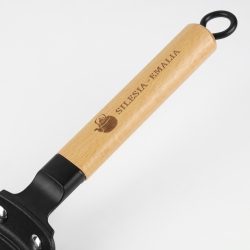 Patelnia żeliwna dołkownica LUDMIŁA 27cm + DOZOWNIK DO CIASTA PANCAKE PLACKI INDUKCJA
