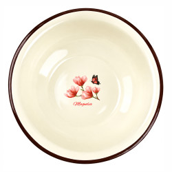 Miska emaliowana tradycyjna 30cm kremowa